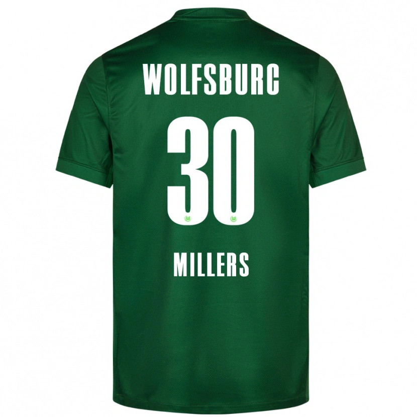 Danxen Kinderen Kristers Millers #30 Groen Wit Thuisshirt Thuistenue 2025/26 T-Shirt
