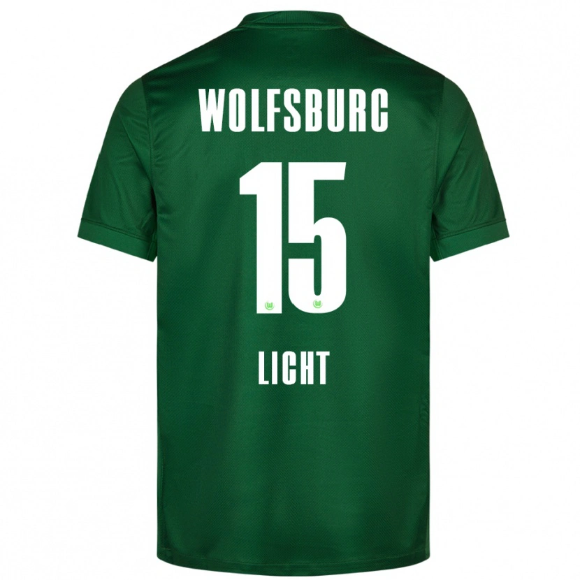 Danxen Kinderen Philipp Licht #15 Groen Wit Thuisshirt Thuistenue 2025/26 T-Shirt