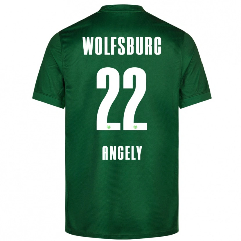 Danxen Kinderen Mathys Angély #22 Groen Wit Thuisshirt Thuistenue 2025/26 T-Shirt