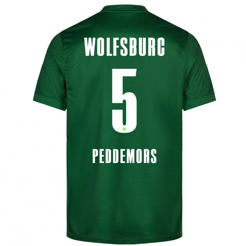 Danxen Kinderen Ella Peddemors #5 Groen Wit Thuisshirt Thuistenue 2025/26 T-Shirt