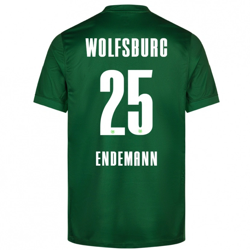 Danxen Kinderen Vivien Endemann #25 Groen Wit Thuisshirt Thuistenue 2025/26 T-Shirt