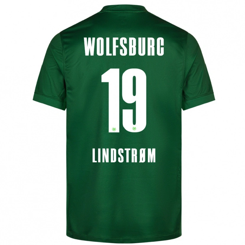 Danxen Kinderen Jesper Lindstrøm #19 Groen Wit Thuisshirt Thuistenue 2025/26 T-Shirt