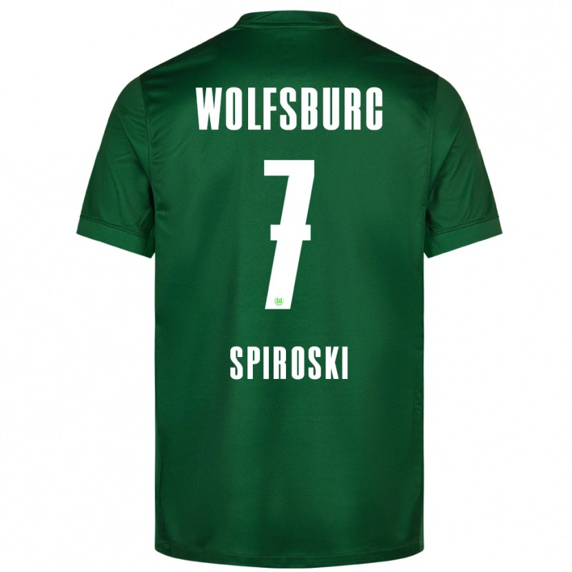 Danxen Kinderen Luka Spiroski #7 Groen Wit Thuisshirt Thuistenue 2025/26 T-Shirt