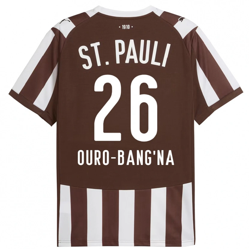 Danxen Kinderen Samir Ouro-Bang'na #26 Koffie Wit Thuisshirt Thuistenue 2025/26 T-Shirt