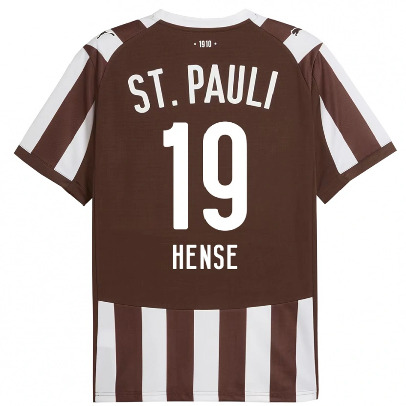 Danxen Kinderen Toralf Hense #19 Koffie Wit Thuisshirt Thuistenue 2025/26 T-Shirt