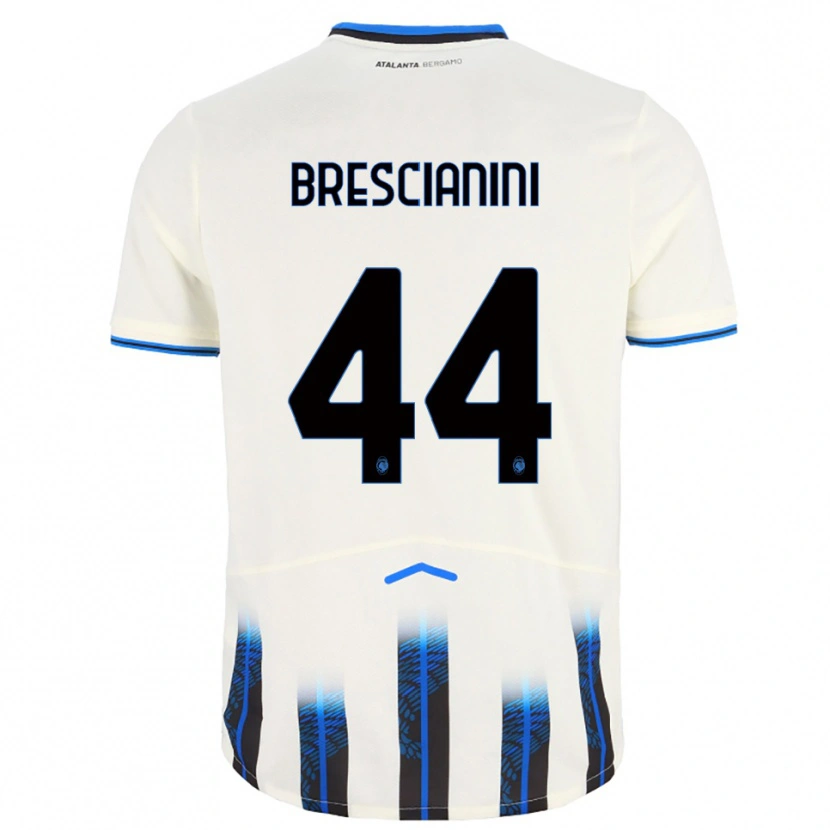 Danxen Kinderen Marco Brescianini #44 Wit Blauw Uitshirt Uittenue 2025/26 T-Shirt