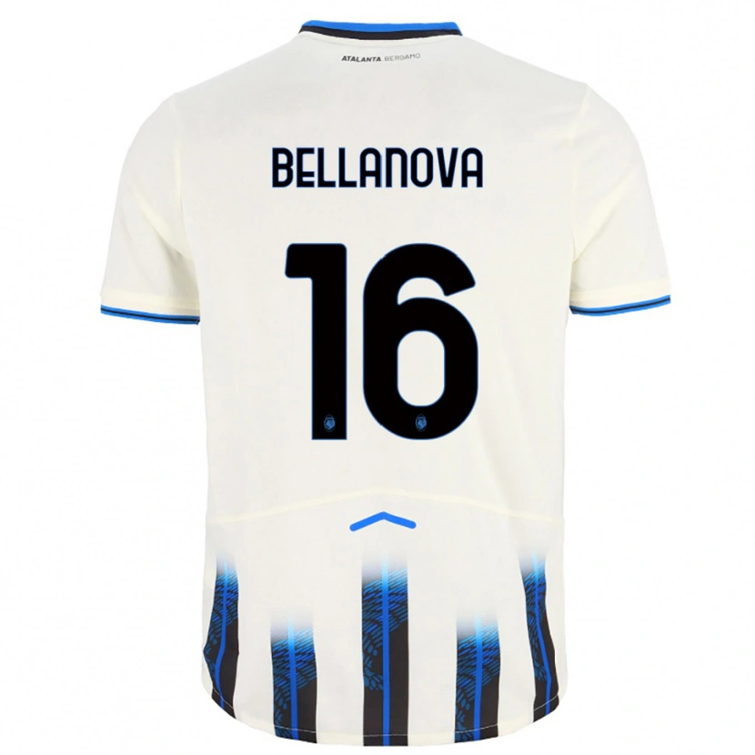 Danxen Kinderen Raoul Bellanova #16 Wit Blauw Uitshirt Uittenue 2025/26 T-Shirt
