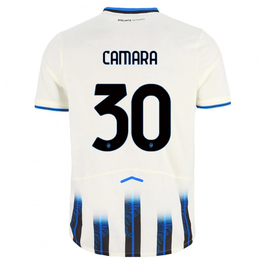 Danxen Kinderen Henry Camara #30 Wit Blauw Uitshirt Uittenue 2025/26 T-Shirt