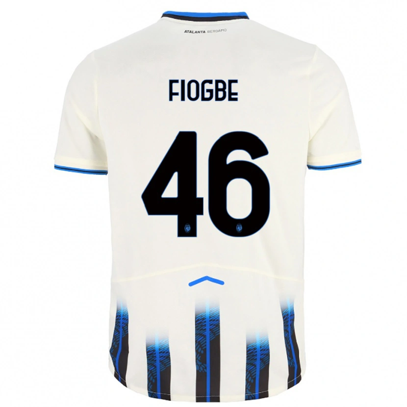 Danxen Kinderen Candas Fiogbe #46 Wit Blauw Uitshirt Uittenue 2025/26 T-Shirt