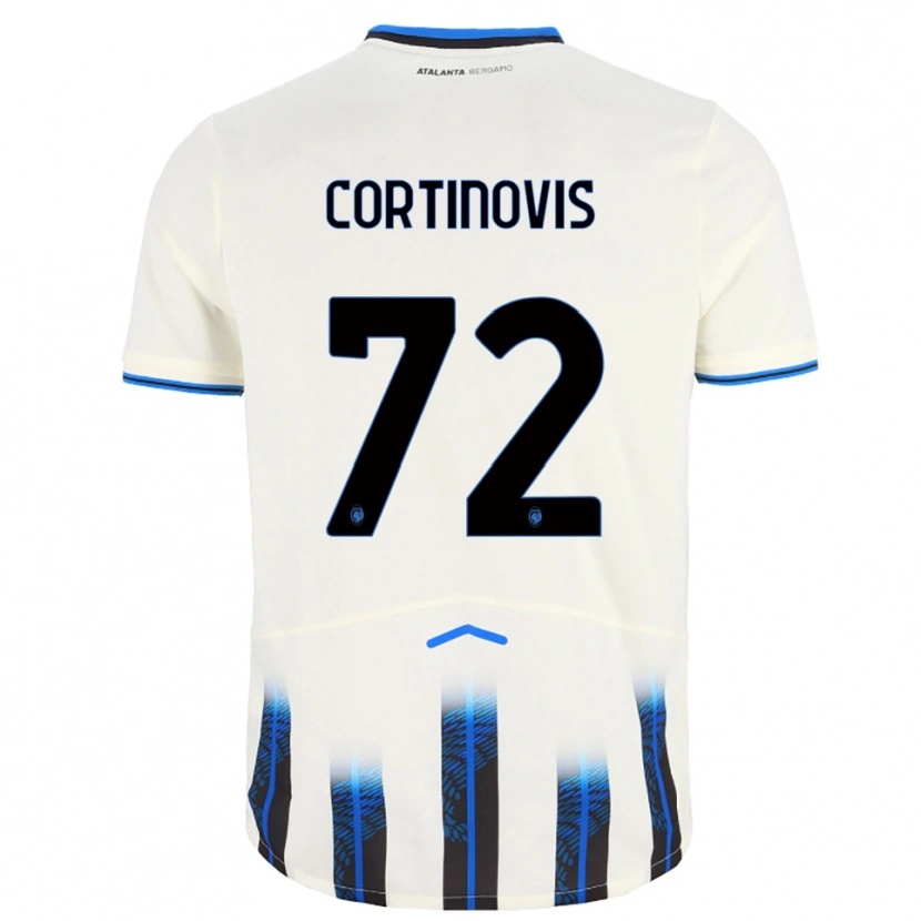 Danxen Kinderen Alessandro Cortinovis #72 Wit Blauw Uitshirt Uittenue 2025/26 T-Shirt