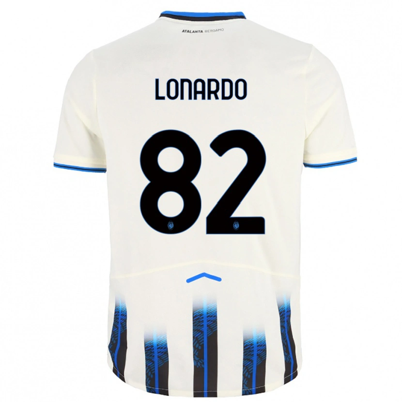 Danxen Kinderen Edoardo Lonardo #82 Wit Blauw Uitshirt Uittenue 2025/26 T-Shirt