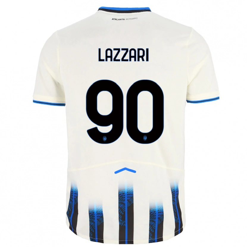 Danxen Kinderen Ilaria Lazzari #90 Wit Blauw Uitshirt Uittenue 2025/26 T-Shirt