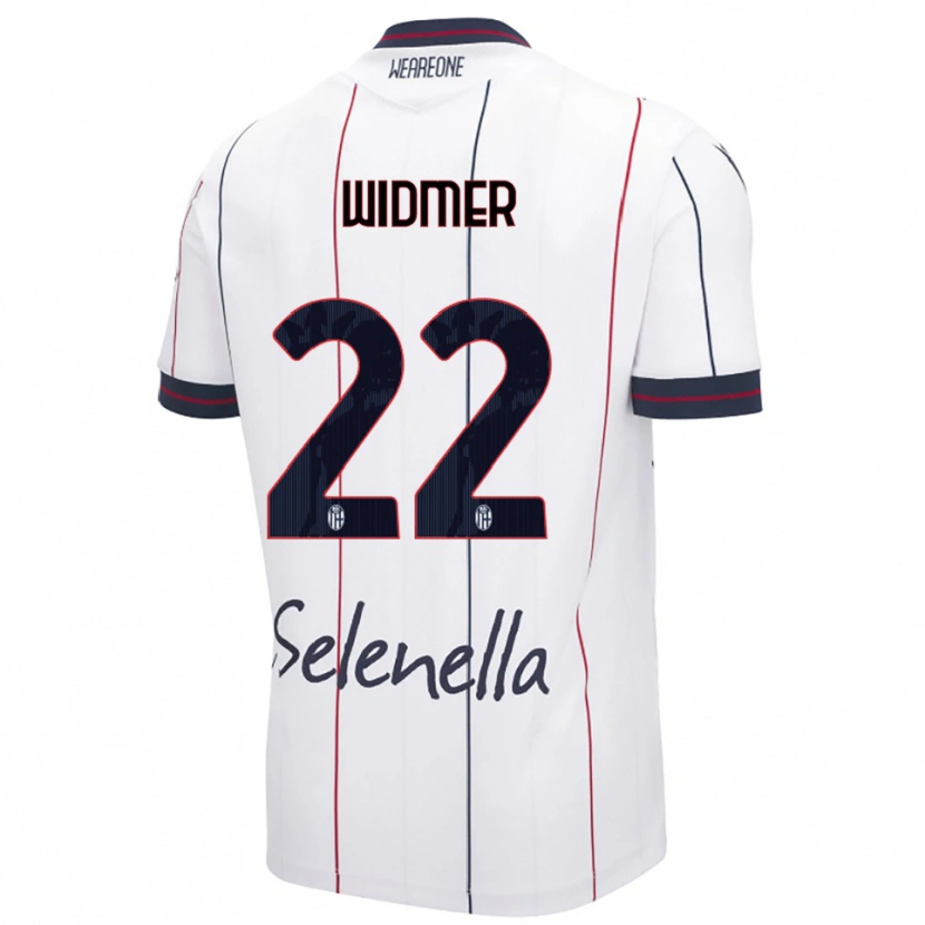 Danxen Kinderen Renato Widmer D'autilia #22 Wit Koningsblauw Uitshirt Uittenue 2025/26 T-Shirt