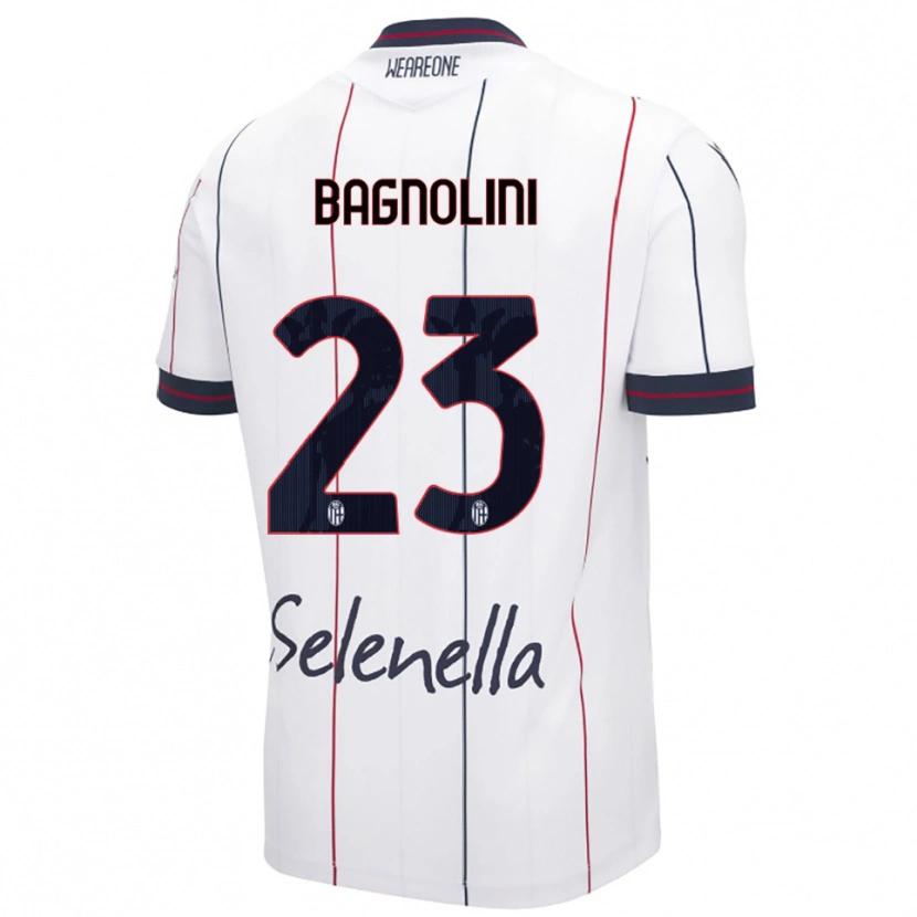 Danxen Kinderen Nicola Bagnolini #23 Wit Koningsblauw Uitshirt Uittenue 2025/26 T-Shirt