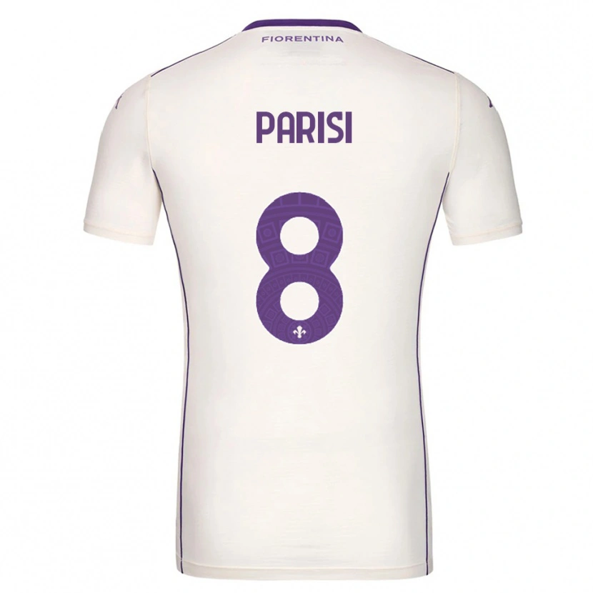Danxen Kinderen Alice Parisi #8 Wit Paars Rood Uitshirt Uittenue 2025/26 T-Shirt