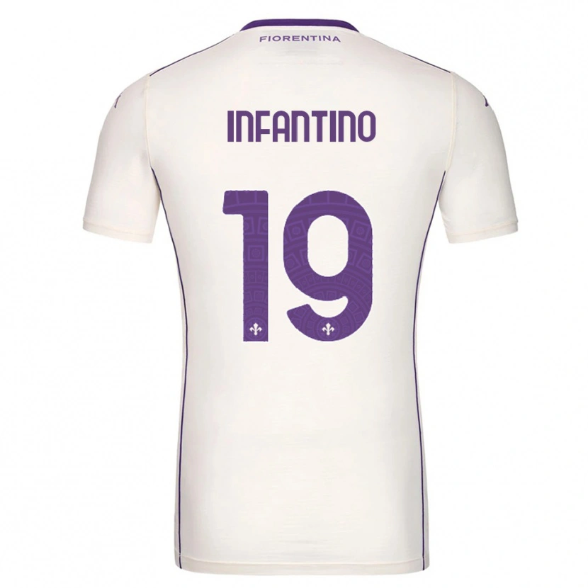 Danxen Kinderen Gino Infantino #19 Wit Paars Rood Uitshirt Uittenue 2025/26 T-Shirt