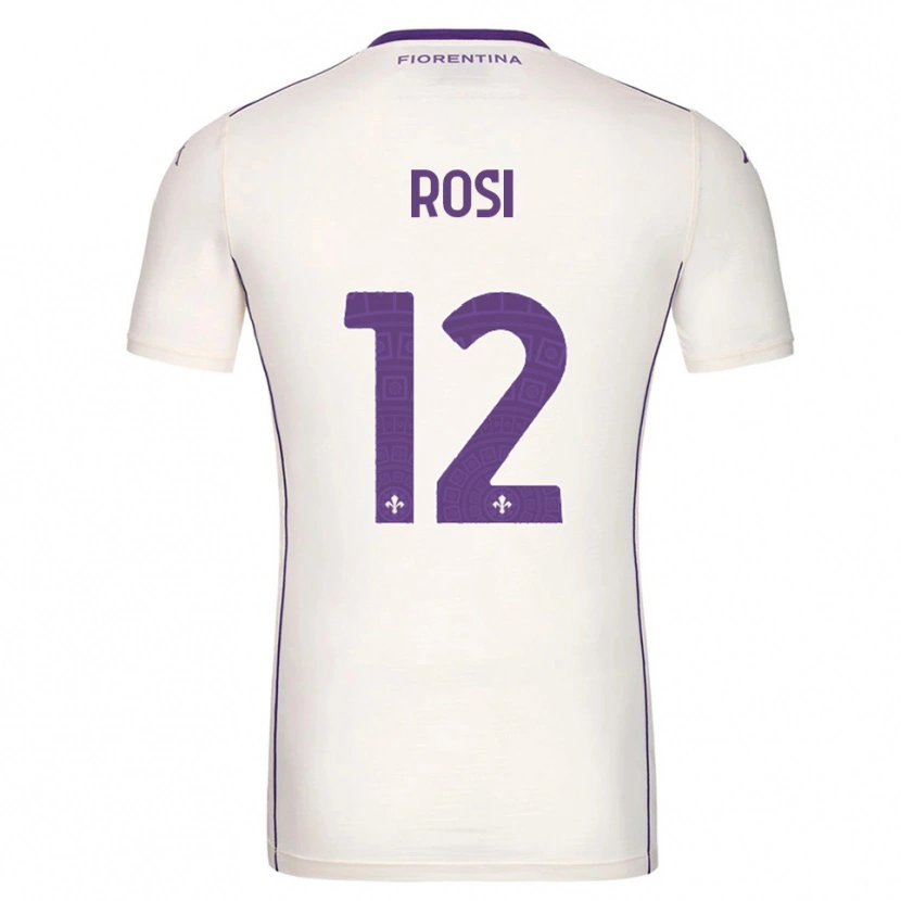 Danxen Kinderen Ettore Rosi #12 Wit Paars Rood Uitshirt Uittenue 2025/26 T-Shirt