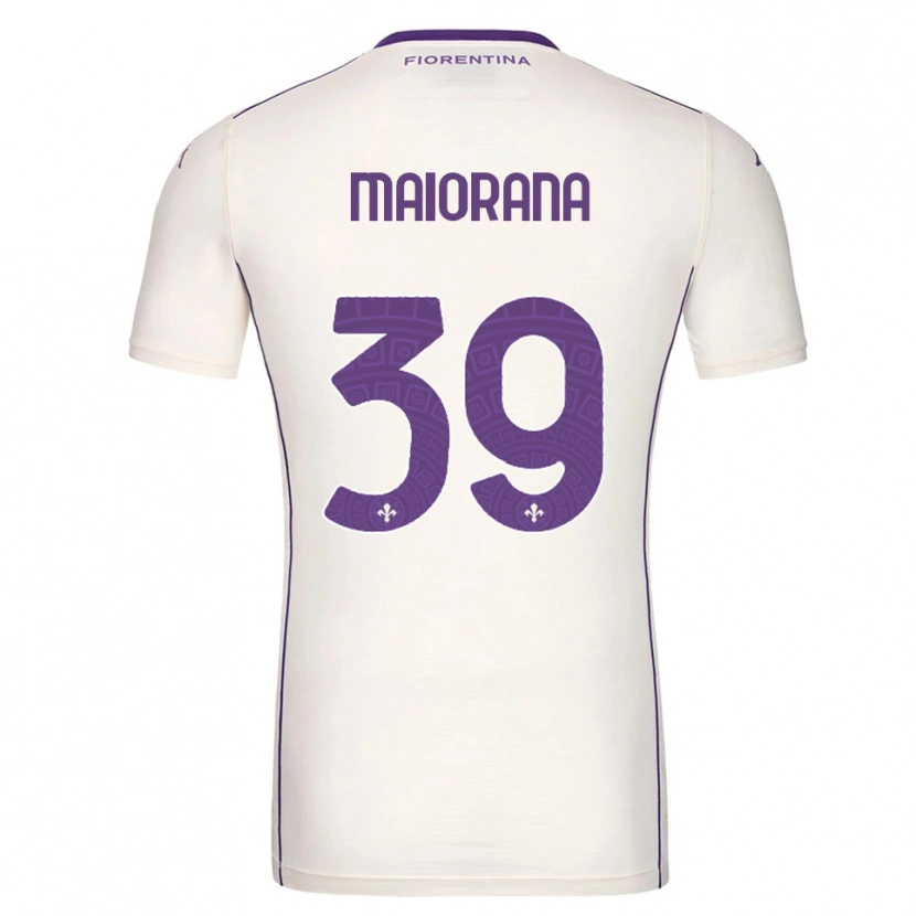Danxen Kinderen Stefano Maiorana #39 Wit Paars Rood Uitshirt Uittenue 2025/26 T-Shirt