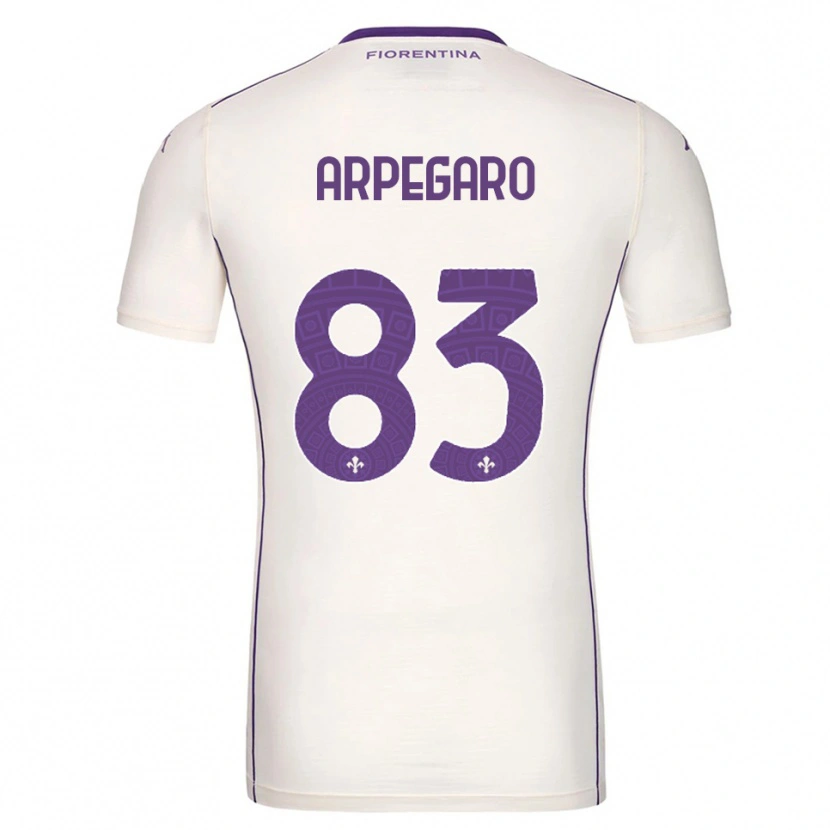 Danxen Kinderen Sofia Arpegaro #83 Wit Paars Rood Uitshirt Uittenue 2025/26 T-Shirt