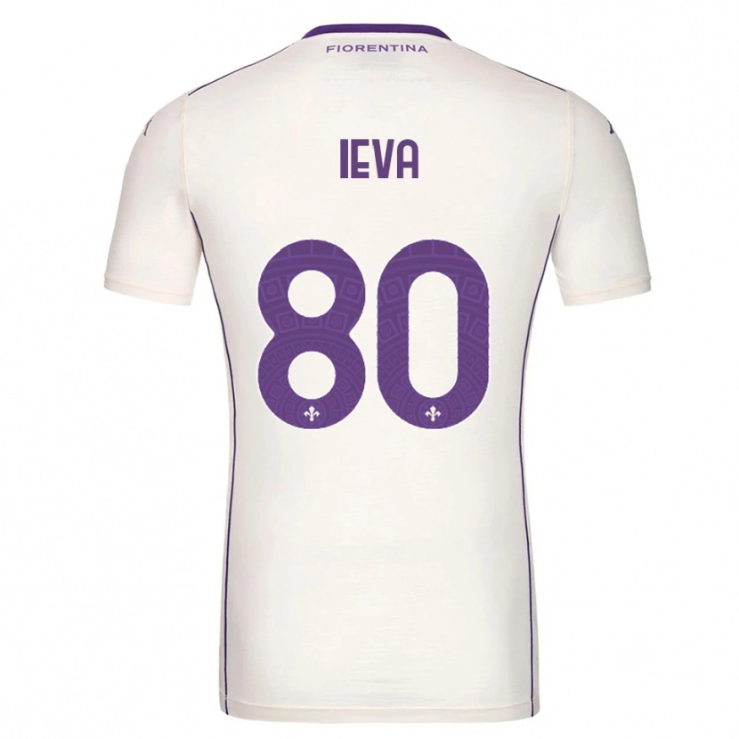 Danxen Kinderen Stella Ieva #80 Wit Paars Rood Uitshirt Uittenue 2025/26 T-Shirt
