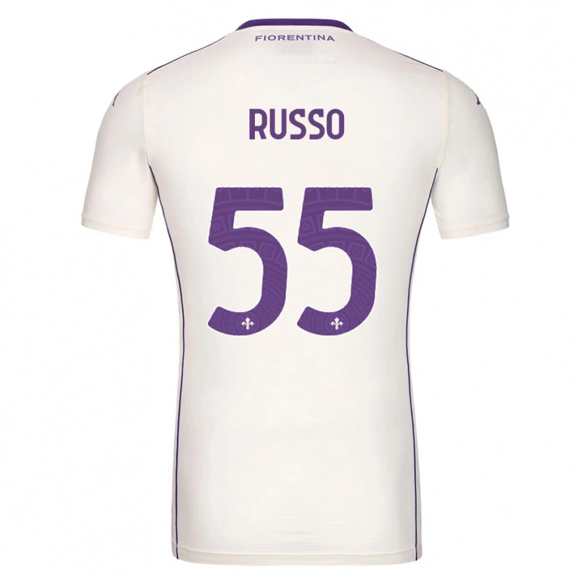 Danxen Kinderen Federica Russo #55 Wit Paars Rood Uitshirt Uittenue 2025/26 T-Shirt