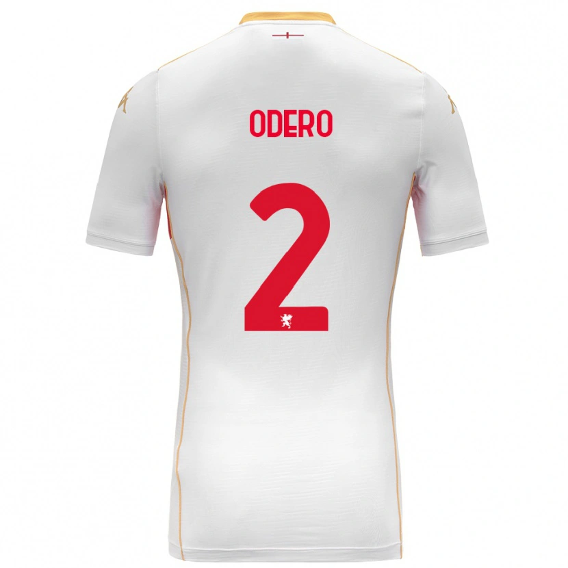 Danxen Kinderen Martino Odero #2 Wit Rood Uitshirt Uittenue 2025/26 T-Shirt