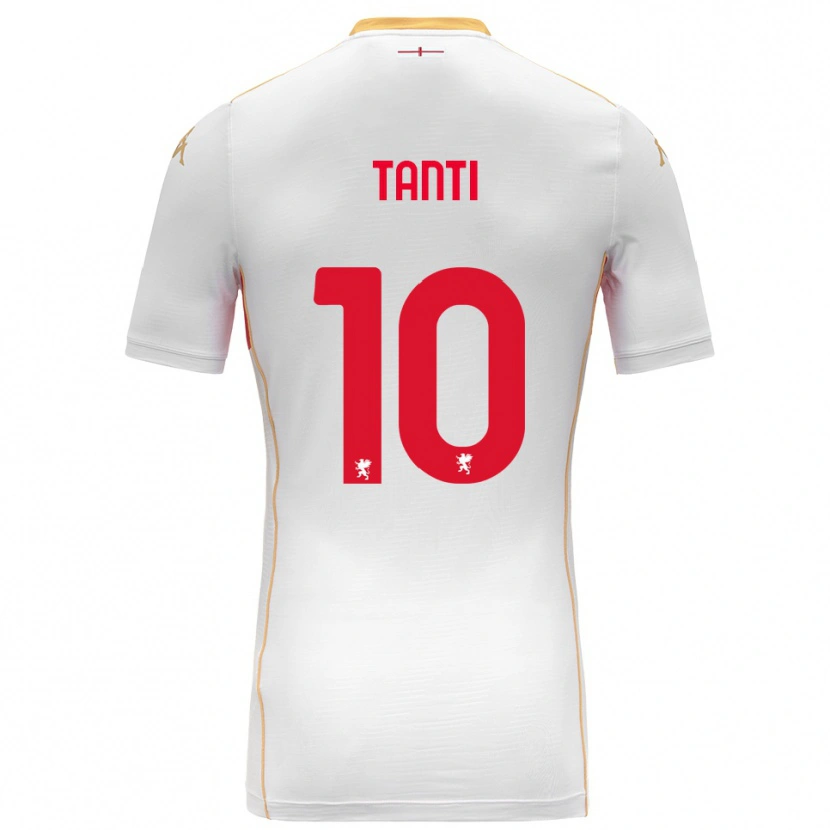 Danxen Kinderen Caden Tanti #10 Wit Rood Uitshirt Uittenue 2025/26 T-Shirt