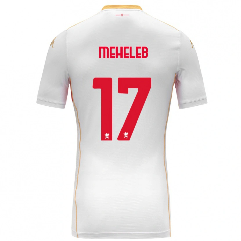 Danxen Kinderen Sami Meheleb #17 Wit Rood Uitshirt Uittenue 2025/26 T-Shirt