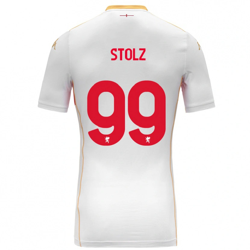 Danxen Kinderen Franz Stolz #99 Wit Rood Uitshirt Uittenue 2025/26 T-Shirt