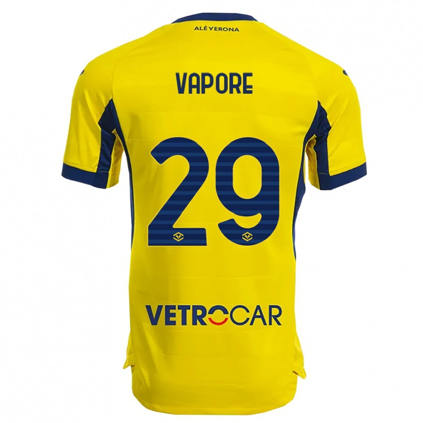 Danxen Kinderen Angelo Vapore #29 Geel Marineblauw Uitshirt Uittenue 2025/26 T-Shirt