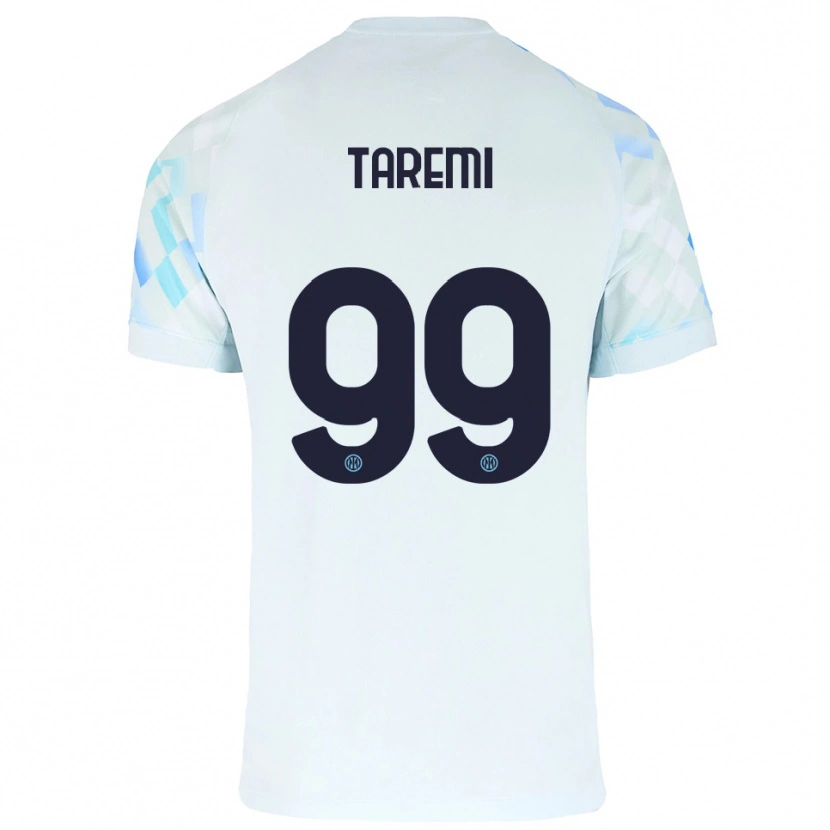 Danxen Kinderen Mehdi Taremi #99 Wit Blauw Uitshirt Uittenue 2025/26 T-Shirt