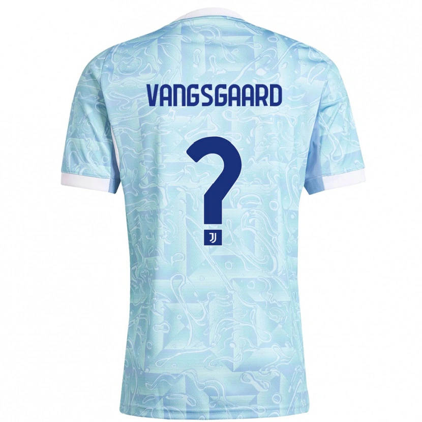 Danxen Kinderen Amalie Vangsgaard #0 Hemelblauw Geel Uitshirt Uittenue 2025/26 T-Shirt