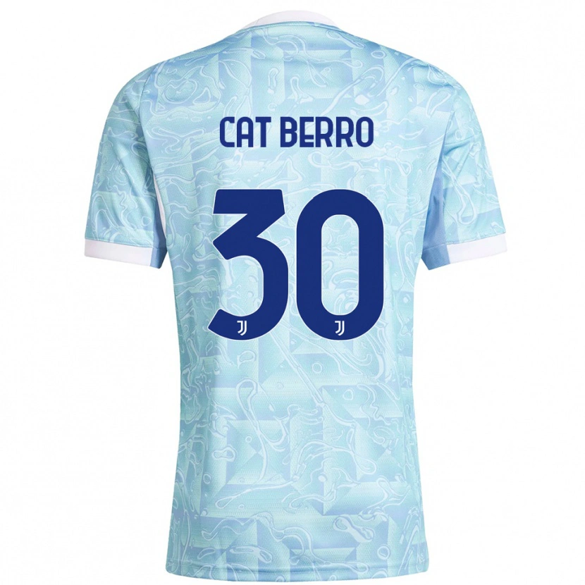 Danxen Kinderen Simone Cat Berro #30 Hemelblauw Geel Uitshirt Uittenue 2025/26 T-Shirt