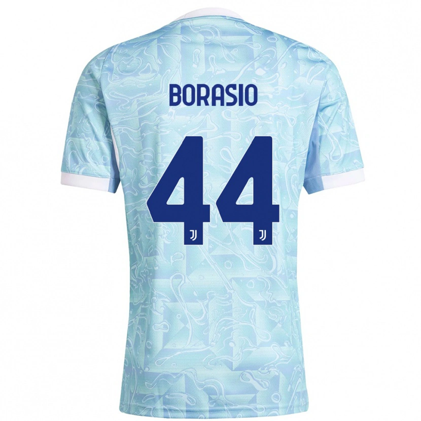 Danxen Kinderen Benit Borasio #44 Hemelblauw Geel Uitshirt Uittenue 2025/26 T-Shirt