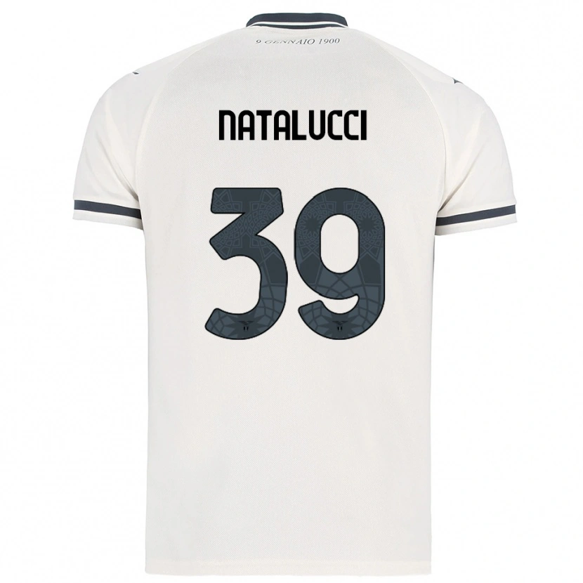 Danxen Kinderen Serena Natalucci #39 Wit Marineblauw Uitshirt Uittenue 2025/26 T-Shirt