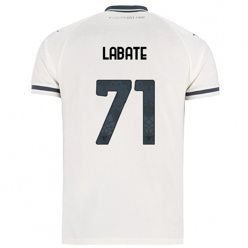 Danxen Kinderen Camilla Labate #71 Wit Marineblauw Uitshirt Uittenue 2025/26 T-Shirt