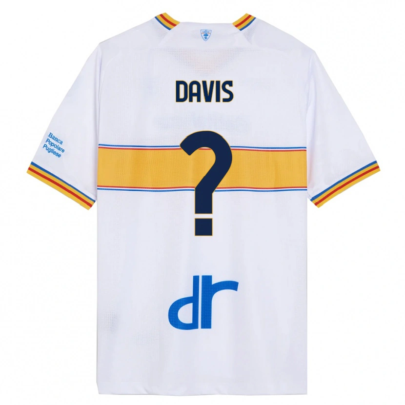Danxen Kinderen Sammi Davis #0 Wit Geel Uitshirt Uittenue 2025/26 T-Shirt
