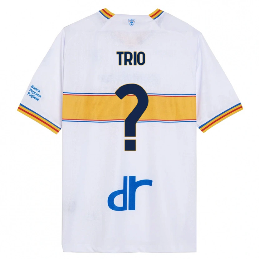 Danxen Kinderen Stefano Trio #0 Wit Geel Uitshirt Uittenue 2025/26 T-Shirt