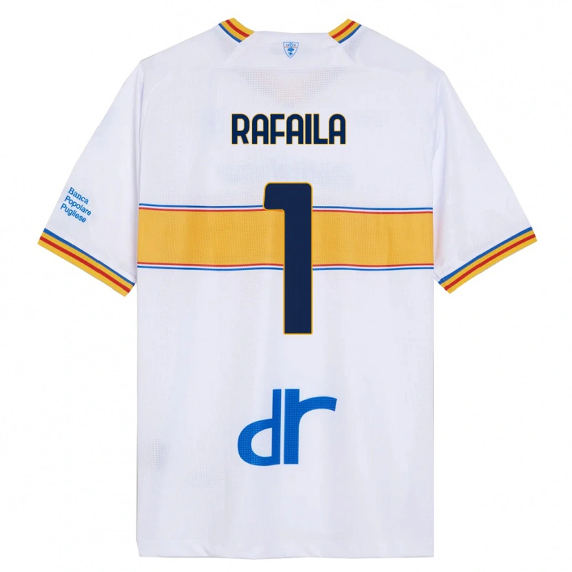 Danxen Kinderen Vlad Răfăilă #1 Wit Geel Uitshirt Uittenue 2025/26 T-Shirt