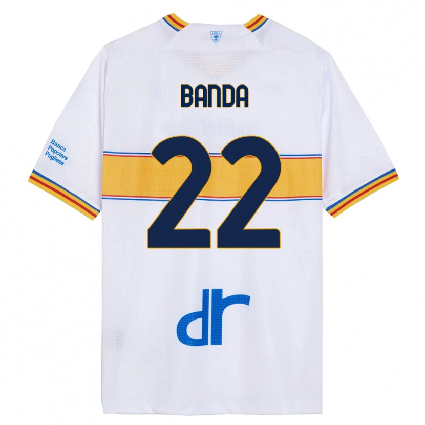 Danxen Kinderen Lameck Banda #22 Wit Geel Uitshirt Uittenue 2025/26 T-Shirt