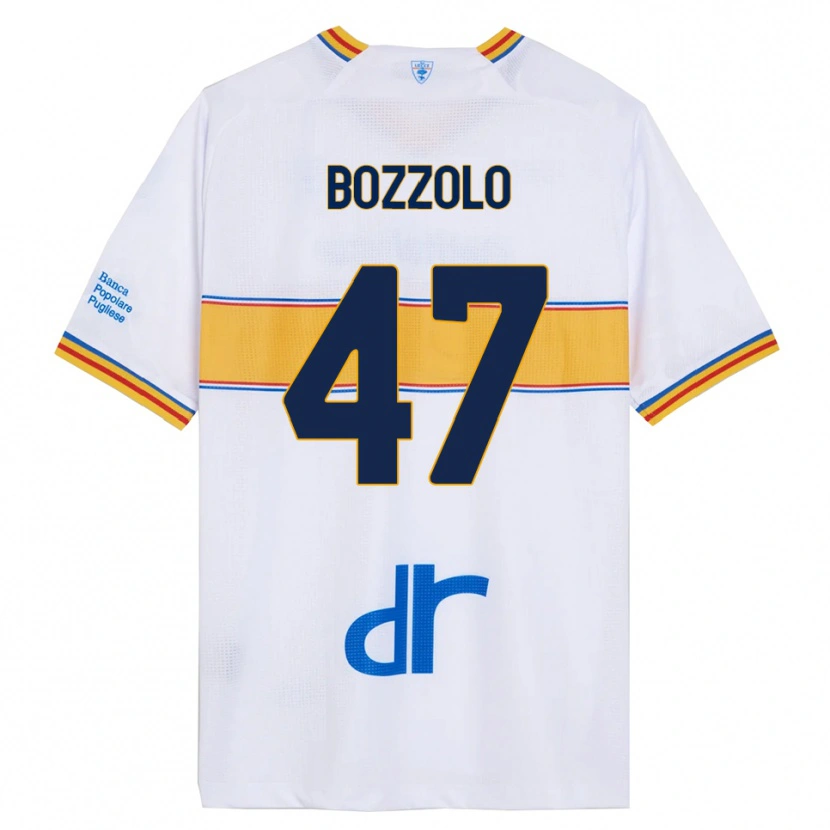 Danxen Kinderen Alessandro Bozzolo #47 Wit Geel Uitshirt Uittenue 2025/26 T-Shirt