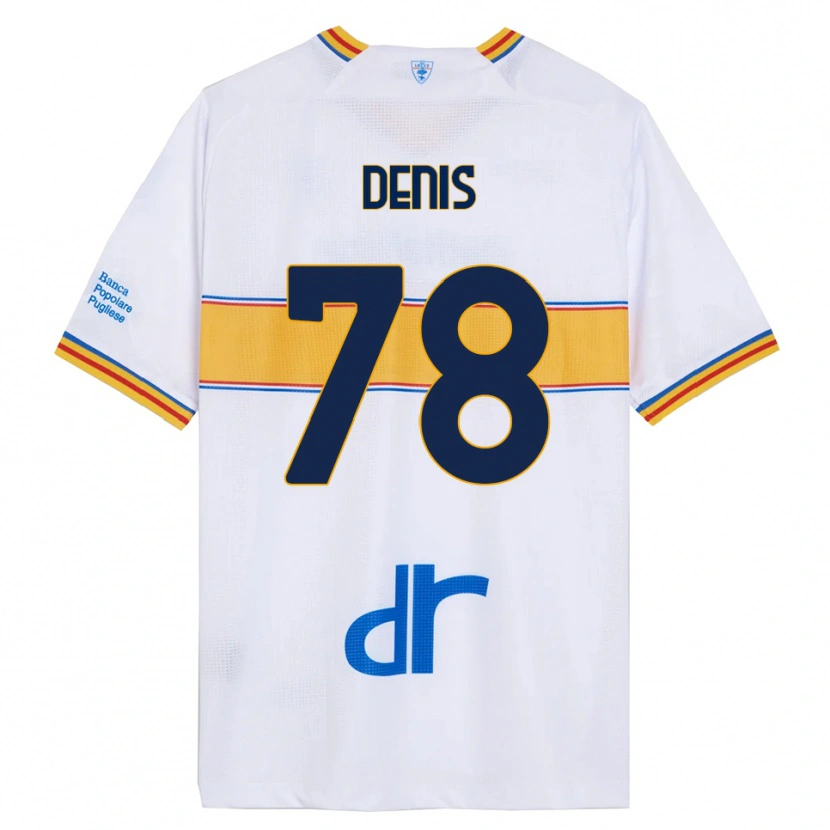 Danxen Kinderen Max Denis #78 Wit Geel Uitshirt Uittenue 2025/26 T-Shirt