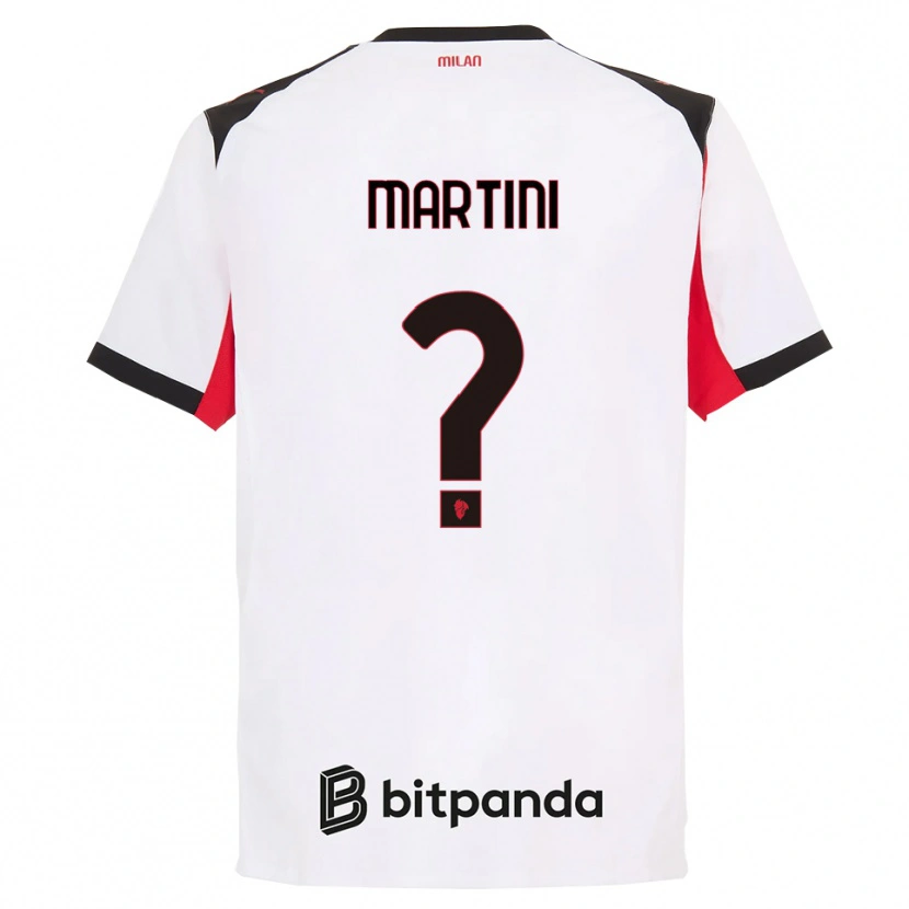 Danxen Kinderen Thomas Martini #0 Wit Zwart Uitshirt Uittenue 2025/26 T-Shirt