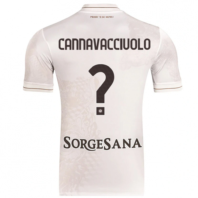 Danxen Kinderen Luigi Pio Cannavacciuolo #0 Champagne Bruin Uitshirt Uittenue 2025/26 T-Shirt