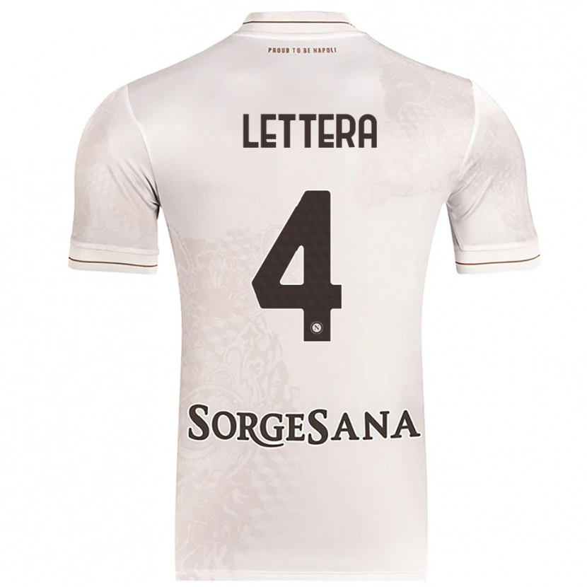 Danxen Kinderen Alessio Lettera #4 Champagne Bruin Uitshirt Uittenue 2025/26 T-Shirt