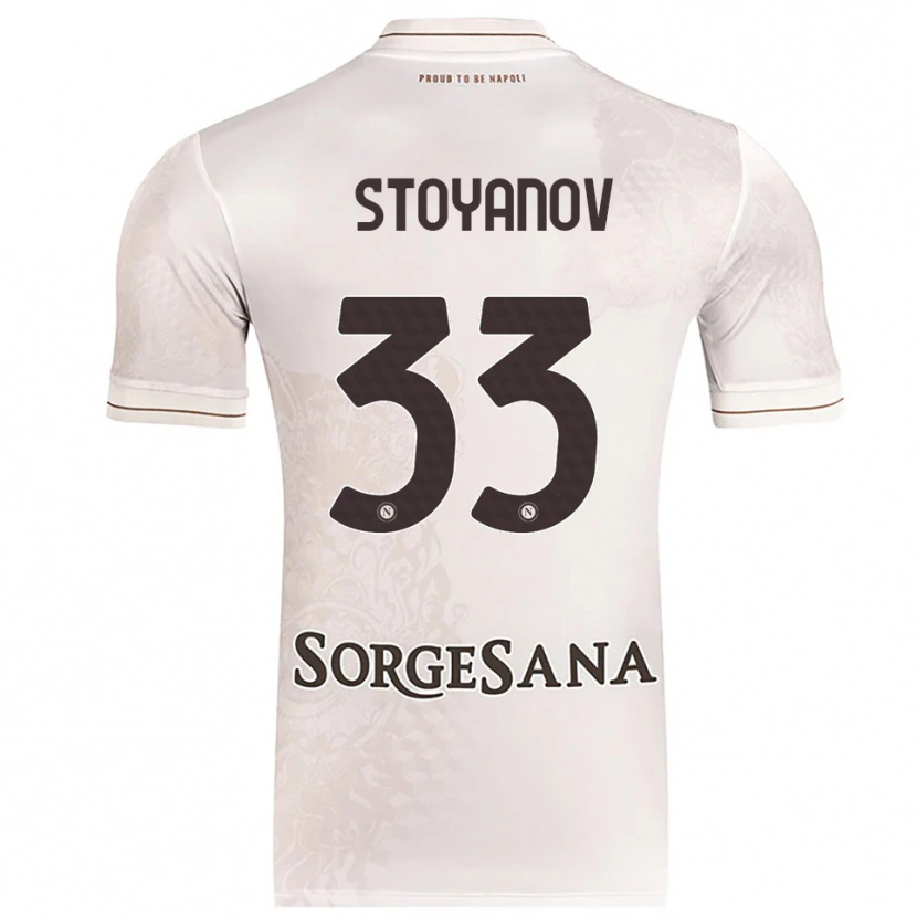 Danxen Kinderen Steliyan Stoyanov #33 Champagne Bruin Uitshirt Uittenue 2025/26 T-Shirt