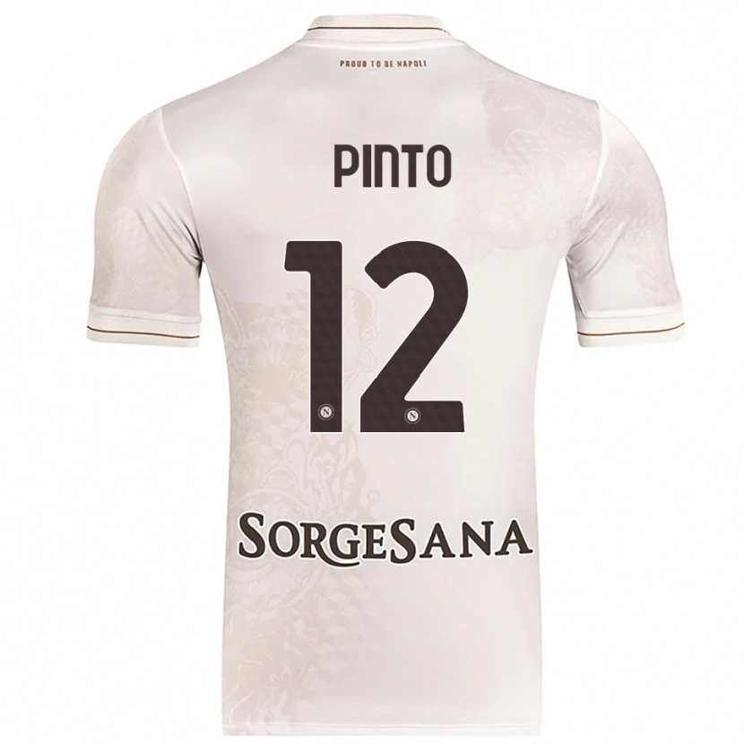Danxen Kinderen Ciro Pinto #12 Champagne Bruin Uitshirt Uittenue 2025/26 T-Shirt