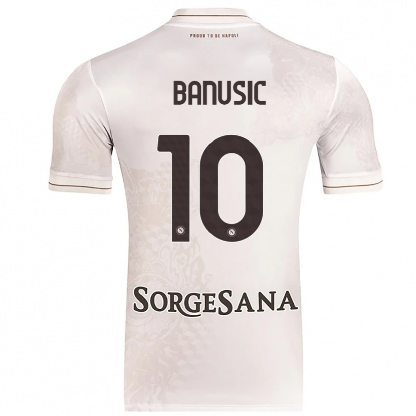 Danxen Kinderen Marija Banušić #10 Champagne Bruin Uitshirt Uittenue 2025/26 T-Shirt