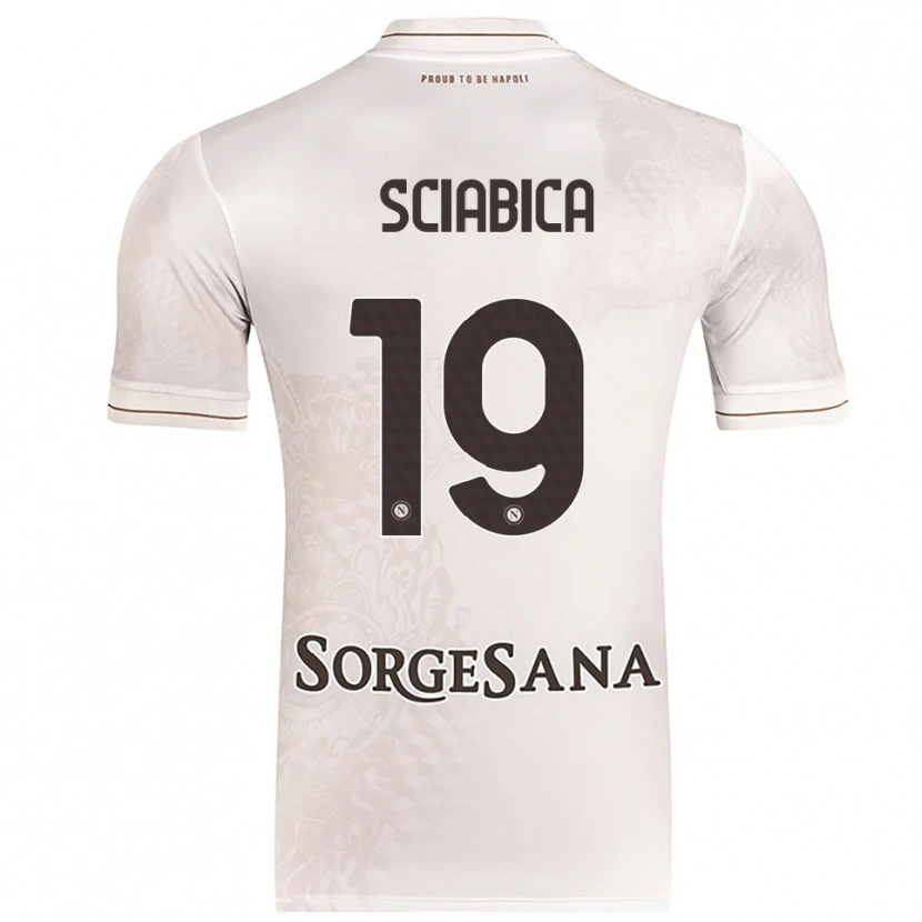 Danxen Kinderen Manuela Sciabica #19 Champagne Bruin Uitshirt Uittenue 2025/26 T-Shirt
