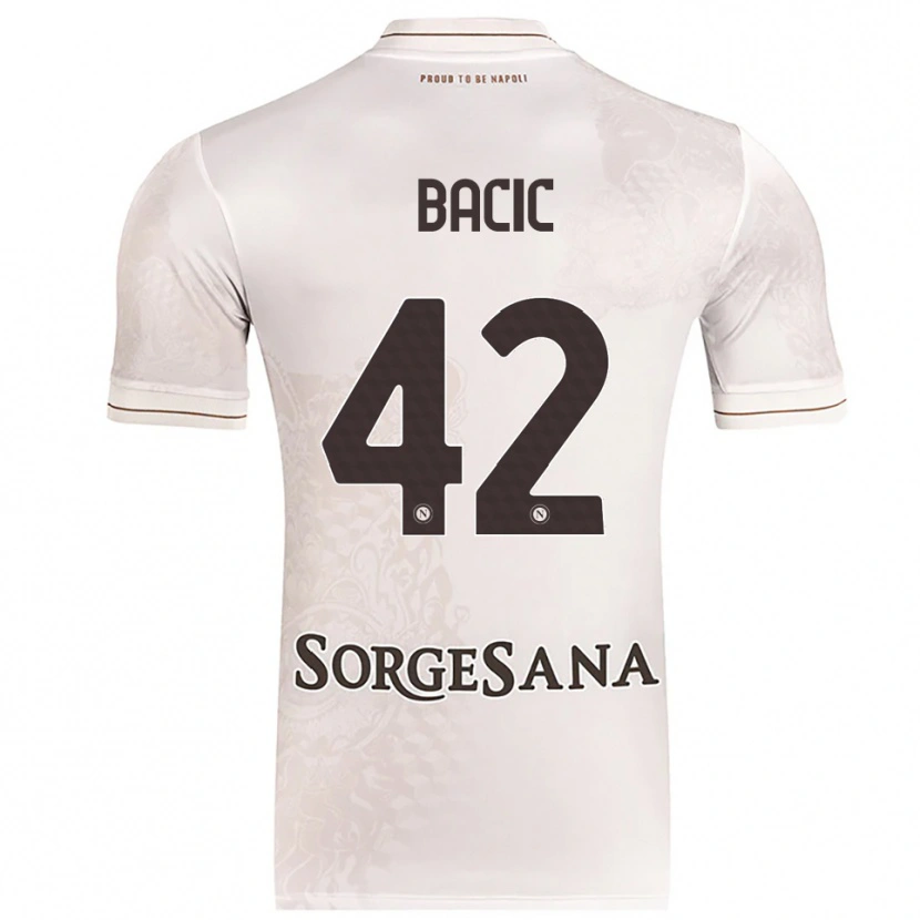 Danxen Kinderen Doris Bačić #42 Champagne Bruin Uitshirt Uittenue 2025/26 T-Shirt